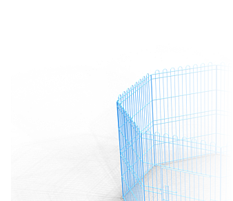 recinto pieghevole modello piuma plastificato