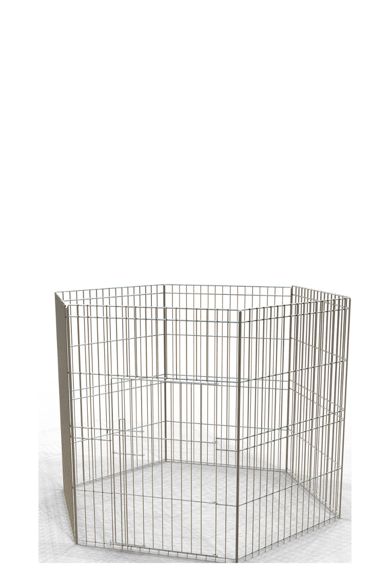 recinto piuma a 6 pannelli con porta H90 cm