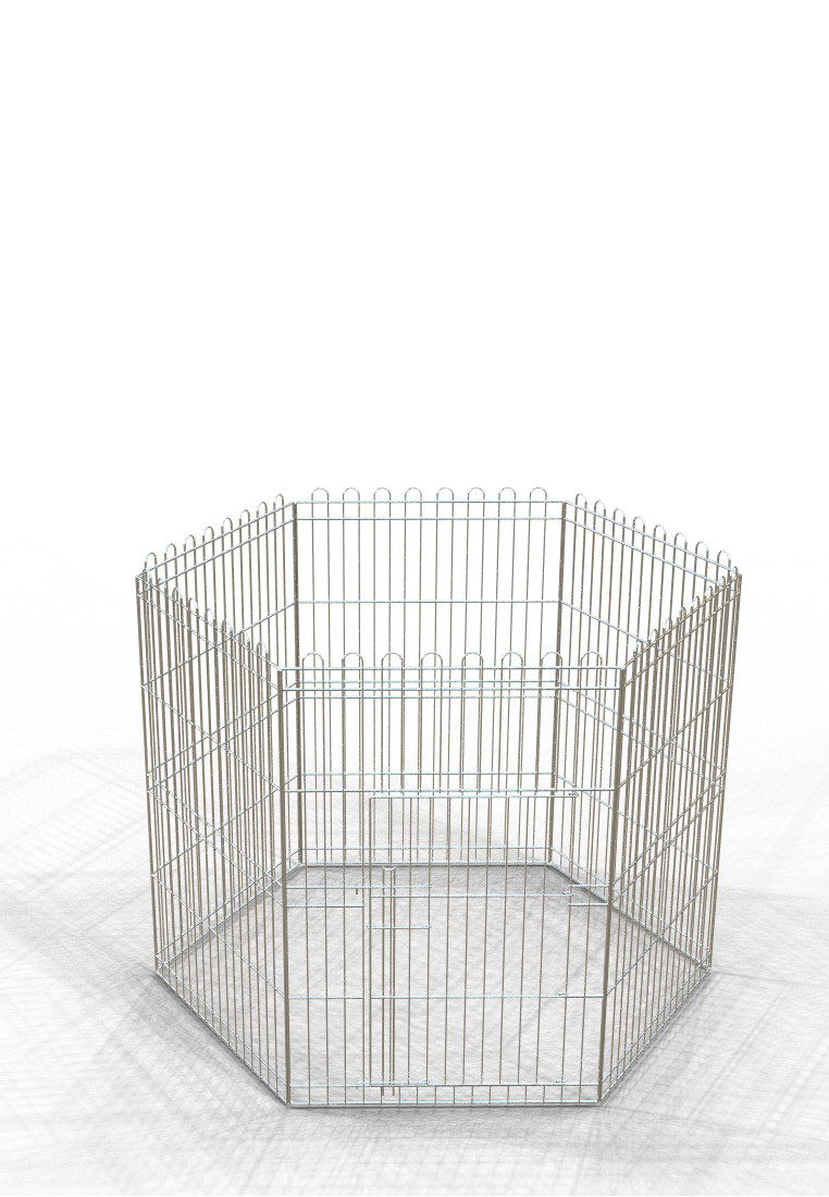 recinto toby a 6 pannelli  con porta H93 cm